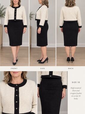Bouclé Skirt Suit